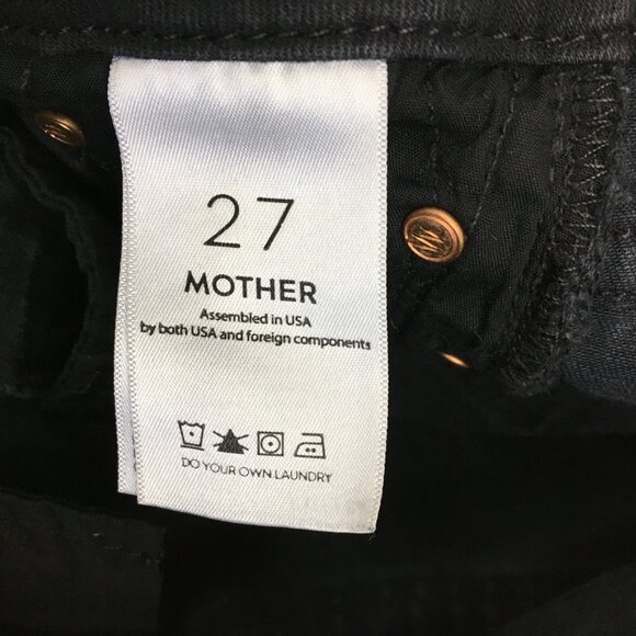 MOTHER Guilty As Sin The Looker Ankle Fray Hem Distressed/Rip Knee Skinny Jeans - Picture 3 of 14